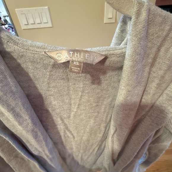 Athleta Hooded Open-Front Cardigan- Size XS - Picture 3 of 6